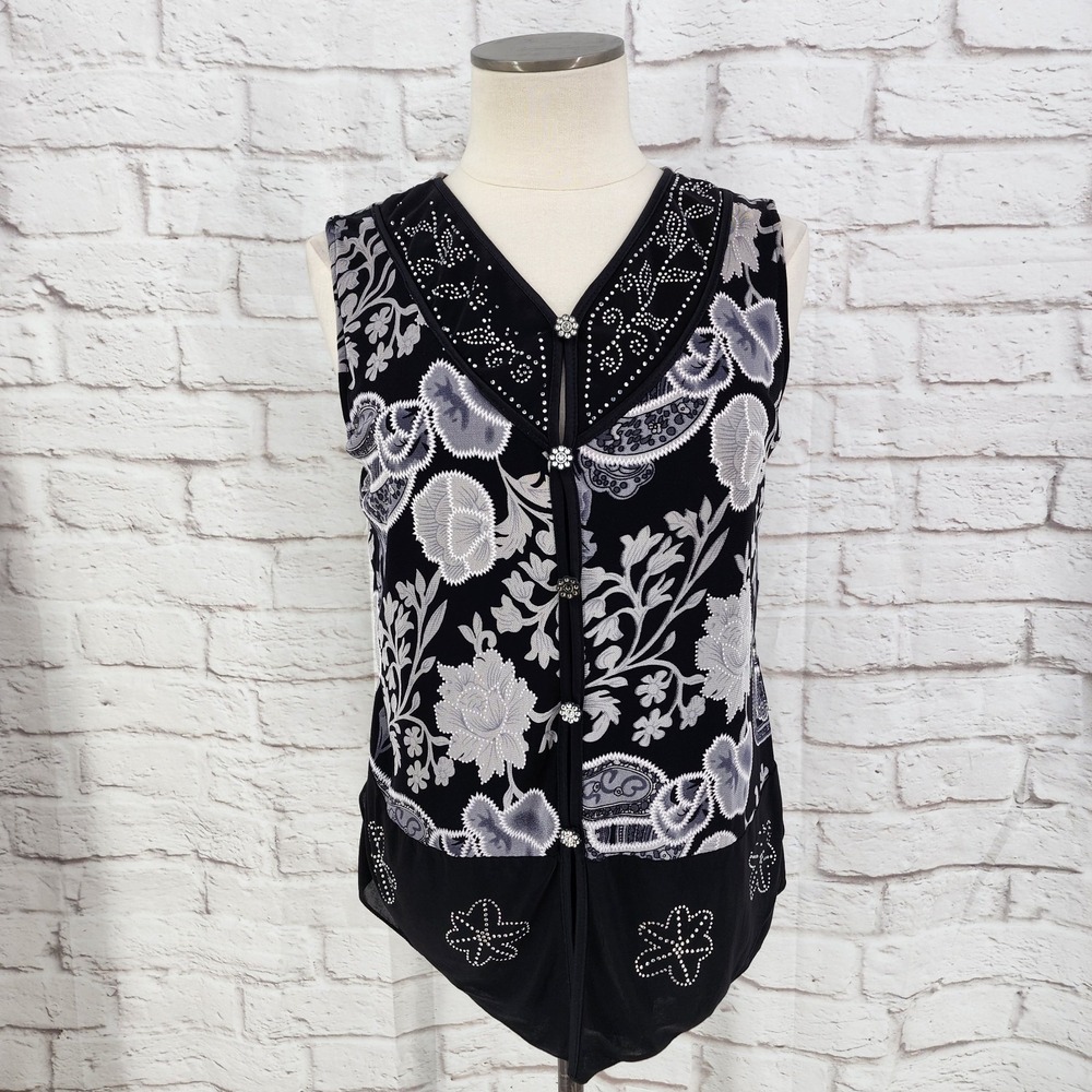 Vintage Y2K Dark Fairy Top Cottage Indie Grunge Festival Purple Floral Boho XL